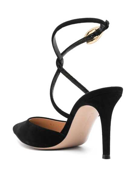 Pantofi cu toc Gianvito Rossi Gianvito Rossi Suede Slingback Pumps Black Femei (BM 18074208) 3