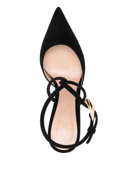 Pantofi cu toc Gianvito Rossi Gianvito Rossi Suede Slingback Pumps Black Femei (BM 18074208) 4