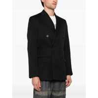 Sacouri Golden Goose pentru Barbati - Sacouri Golden Goose Black Double-Breasted Jacket With Peak Lapels In Virgin Wool Man Black Barbati (BM 18074430) - B-mall.ro