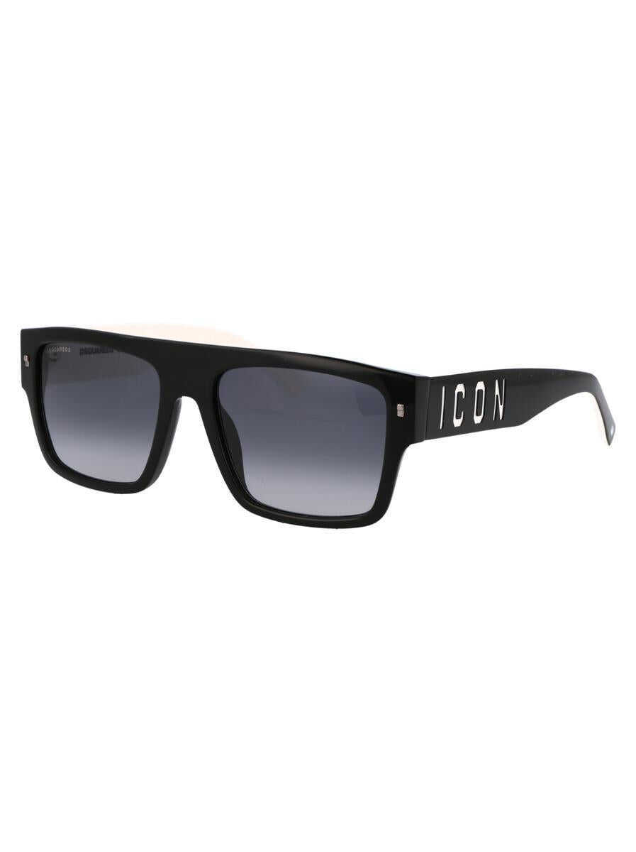 Ochelari de soare DSQUARED2 DSQUARED2 Sunglasses 80S9O BLACK WHITE Barbati (BM 18074757) 2