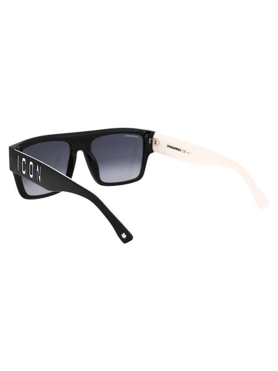 Ochelari de soare DSQUARED2 DSQUARED2 Sunglasses 80S9O BLACK WHITE Barbati (BM 18074757) 4
