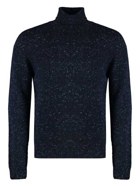 Pulovere THE ALPHABET The Alphabet The Knit - Cashmere Blend Turtleneck Sweater BLUE Barbati (BM 18074988) 1