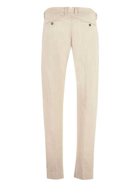 Pantaloni HANDPICKED Handpicked Mantova Cotton Trousers Beige Barbati (BM 18075204) 2
