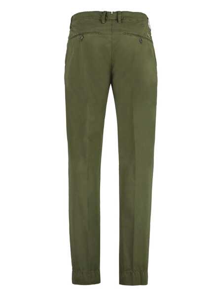 Pantaloni HANDPICKED Handpicked Mantova Cotton Trousers GREEN Barbati (BM 18075207) 2