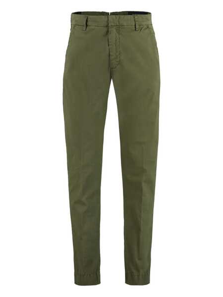 Pantaloni HANDPICKED Handpicked Mantova Cotton Trousers GREEN Barbati (BM 18075207) 1