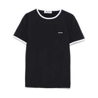 Tricouri Miu Miu Logo-Patch T-Shirt Femei