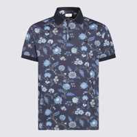 Tricouri Polo Etro Blue Cotton Polo Shirt Barbati