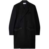 Paltoane Off-White Double-Breasted Virgin Wool Coat Barbati