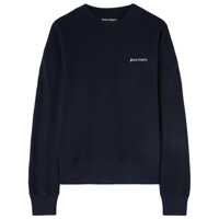 Pulovere Palm Angels Cotton Crew-Neck Sweatshirt Barbati