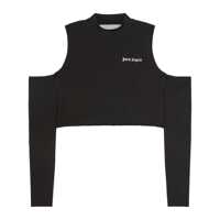 Topuri Palm Angels Long Sleeve Crop Top Femei