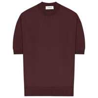 Tricouri Laneus Brown Crew-Neck Short-Sleeve T-Shirt Barbati