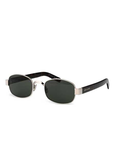 Ochelari de soare Saint Laurent Saint Laurent Eyewear Sunglasses SILVER-HAVANA-GREY Femei (BM 18076794) 2