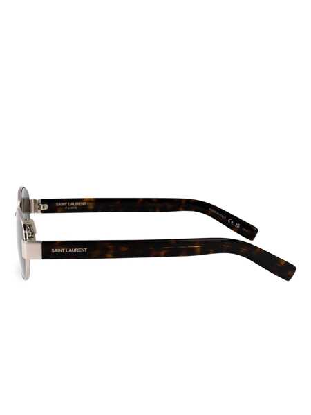 Ochelari de soare Saint Laurent Saint Laurent Eyewear Sunglasses SILVER-HAVANA-GREY Femei (BM 18076794) 4
