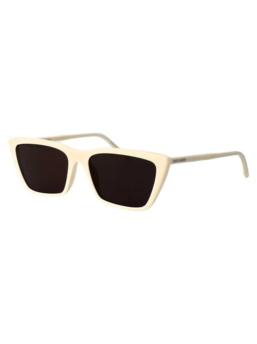 Ochelari de soare Saint Laurent Saint Laurent Eyewear Sunglasses IVORY-IVORY-BLACK Femei (BM 18076797) 2