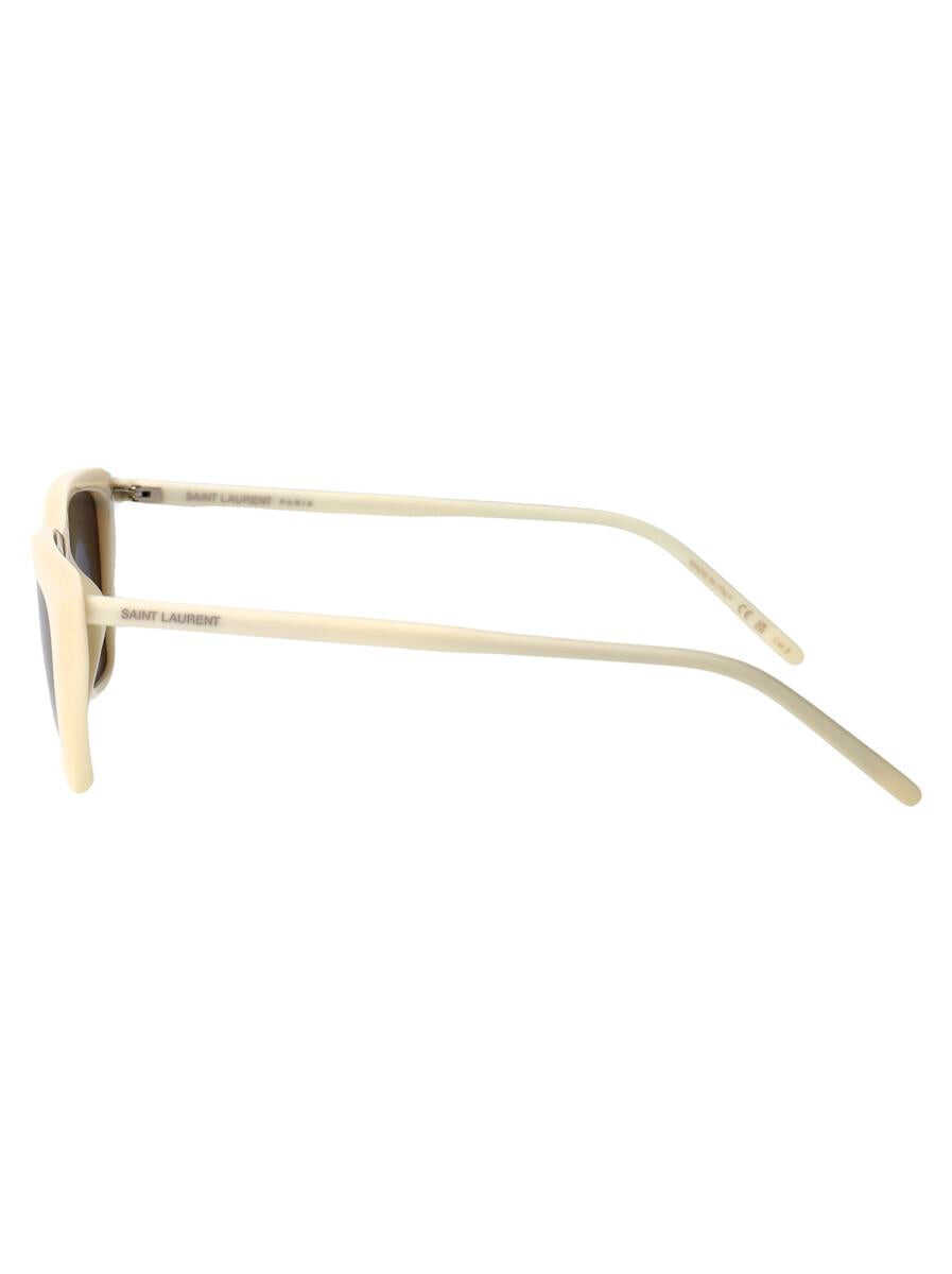 Ochelari de soare Saint Laurent Saint Laurent Eyewear Sunglasses IVORY-IVORY-BLACK Femei (BM 18076797) 3