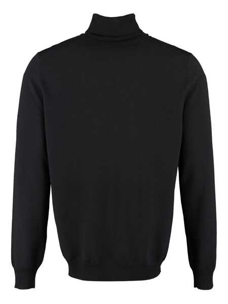 Pulovere THE ALPHABET The Alphabet The Knit - Wool Turtleneck Sweater Black Barbati (BM 18076920) 2