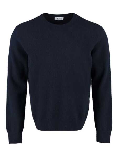 Pulovere THE ALPHABET The Alphabet The Knit - Wool And Cashmere Pullover BLUE Barbati (BM 18076959) 1