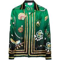 Camasi Casablanca Printed Silk Shirt Femei