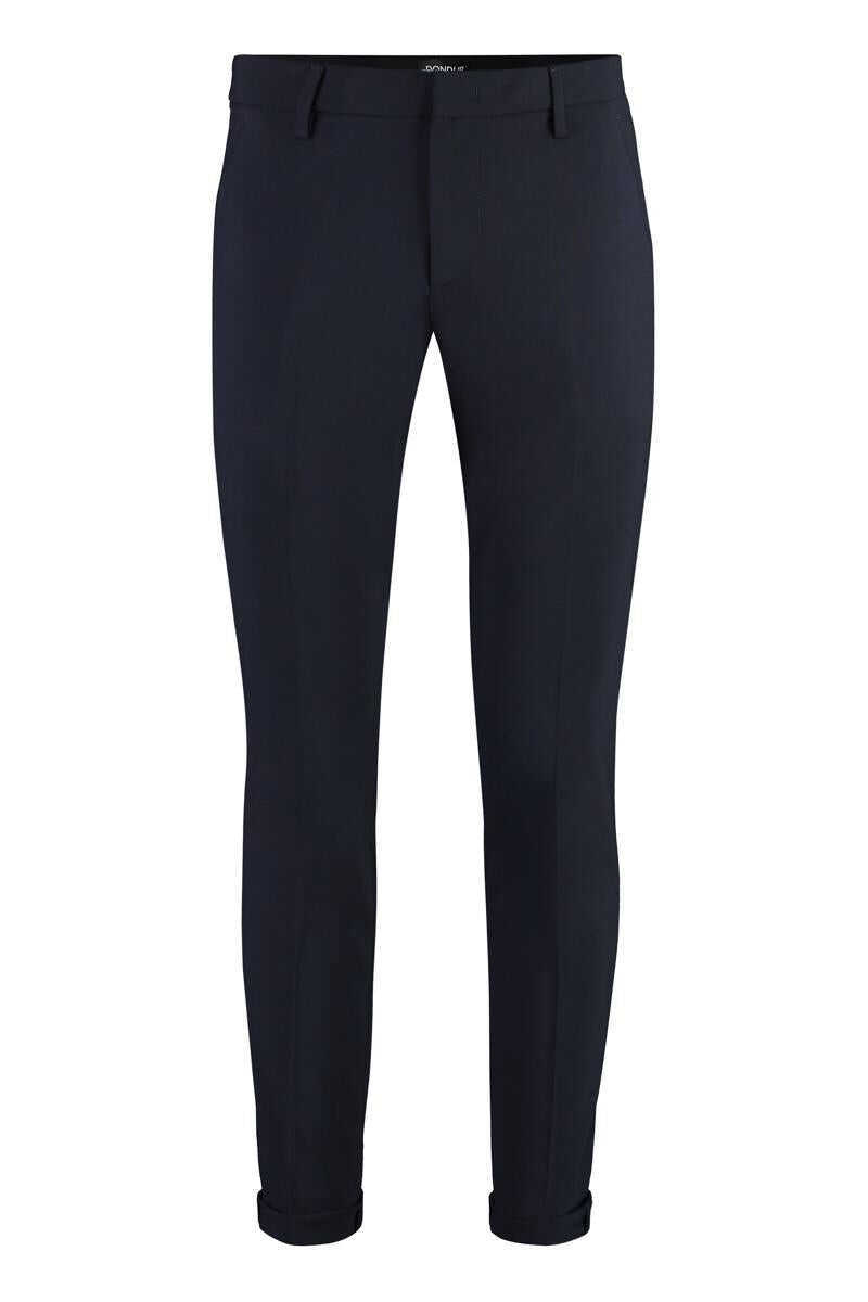 Pantaloni Dondup Dondup Gaubert Chino Pants In Wool Blend BLUE Barbati (BM 18077271) 1