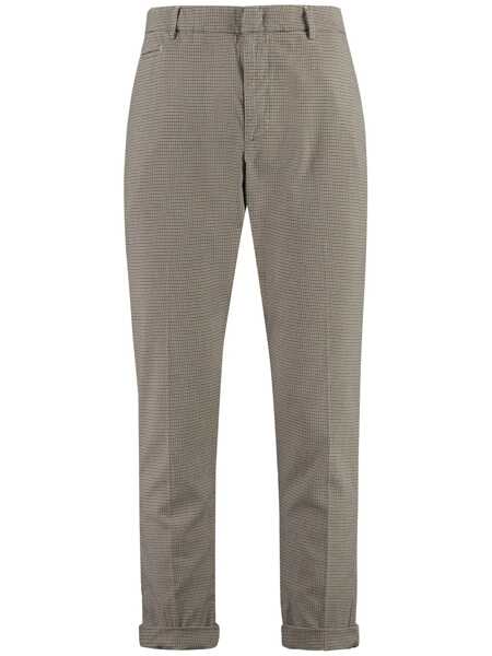 Pantaloni Dondup Dondup Joe Prince-Of-Wales Checked Trousers Beige Barbati (BM 18077298) 1