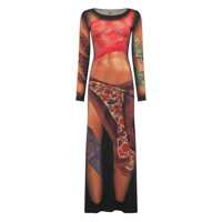Rochii Marine Serre Draped Statue Long Dress Femei