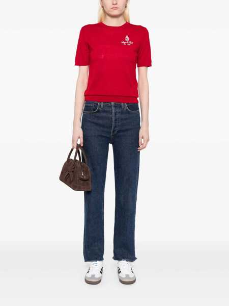 Tricouri SPORTY & RICH SPORTY&RICH T-SHIRT TO078606205RE15 RUBY Ruby Femei (BM 18077931) 2