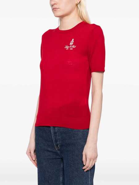 Tricouri SPORTY & RICH SPORTY&RICH T-SHIRT TO078606205RE15 RUBY Ruby Femei (BM 18077931) 3