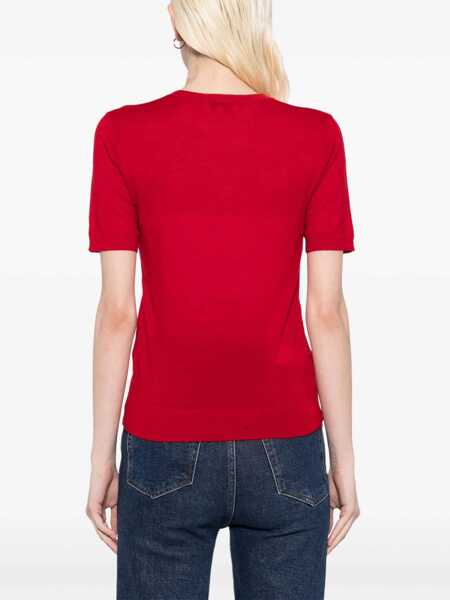 Tricouri SPORTY & RICH SPORTY&RICH T-SHIRT TO078606205RE15 RUBY Ruby Femei (BM 18077931) 4