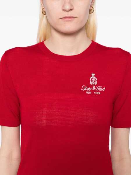 Tricouri SPORTY & RICH SPORTY&RICH T-SHIRT TO078606205RE15 RUBY Ruby Femei (BM 18077931) 5