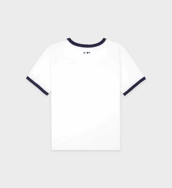 Tricouri SPORTY & RICH SPORTY&RICH TSHIRT TO073627667WH50 WHITE DARK NAVY White Dark Navy Femei (BM 18077934) 2