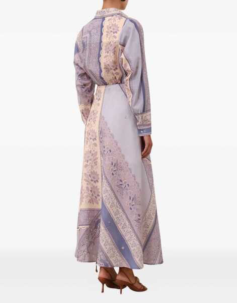 Fuste ZIMMERMANN Lucky midi Skirt BLUE BANDANA Femei (BM 18078016) 4