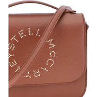 Genti de umar Stella McCartney Dama - Genti de umar Stella McCartney Logo Flap Bag Eco Embossed Grainy Alter AUBURN Femei (BM 18078034) - B-mall.ro