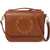 Stella McCartney Logo Flap Bag Eco Embossed Grainy Alter AUBURN