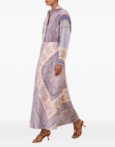 Camasi casual ZIMMERMANN Lucky relaxed Shirt BLUE BANDANA Femei (BM 18078052) 2