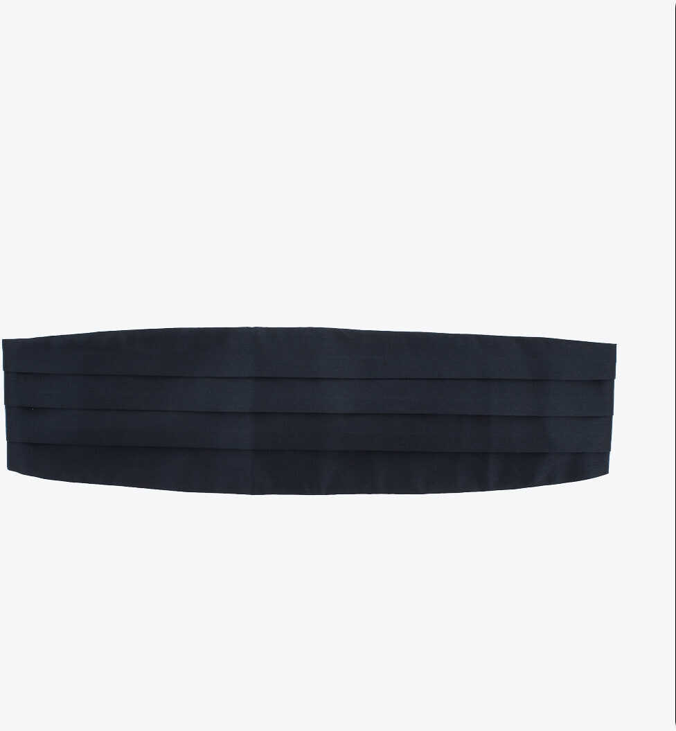 Curele CORNELIANI Solid Color Silk Sash Belt Blue Barbati (BM 18078367) 1