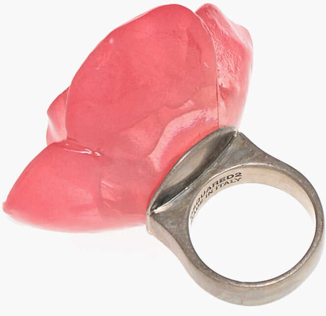 Inele DSQUARED2 Rose-Shaped Resin Touch Of Color Ring Pink Femei (BM 18078394) 3