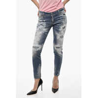 Blugi drepti Distressed Bleached Jennifer Jeans Femei