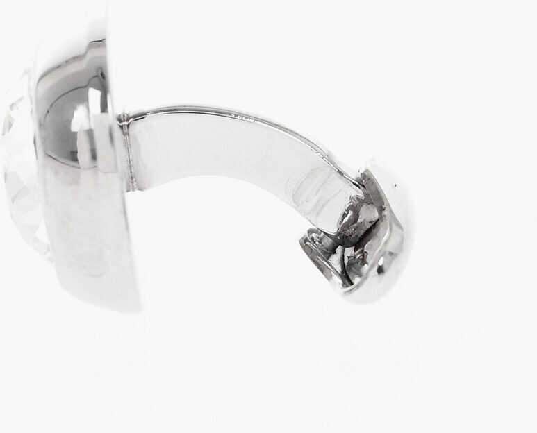 Butoni CORNELIANI Brass Cufflinks With Crystals Silver Barbati (BM 18078400) 2