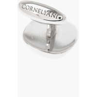 Butoni pentru Barbati - Butoni CORNELIANI Brass Cufflinks With Crystals Silver Barbati (BM 18078400) - B-mall.ro