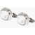 CORNELIANI Brass Cufflinks With Crystals Silver