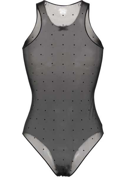 Bluze DSQUARED2 Rhinestone Sheer Body Black Femei (BM 18078406) 2