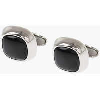 Butoni Brass Cufflinks With Onyx Details Barbati