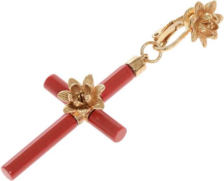 Cercei DSQUARED2 Metal And Resin Single Clip-On Earring With Cross Shaped Pen Gold Femei (BM 18078556) 3