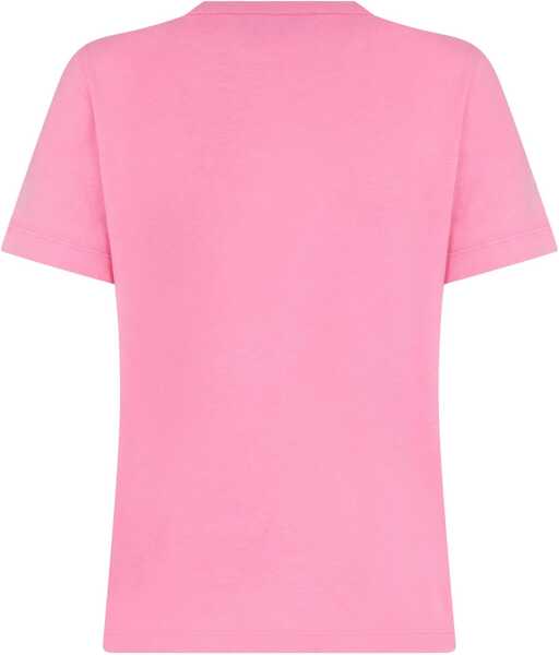 Tricouri DSQUARED2 Slim Fit Gradient Effect Crew-Neck T-Shirt Pink Femei (BM 18078616) 2