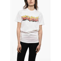 Tricouri Short Sleeved Graffiti Printed T-Shirt Femei