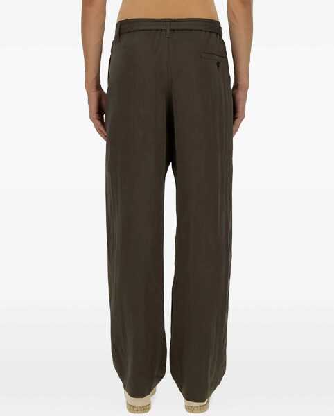 Pantaloni casual LEMAIRE Relaxed Pants With Belt MILITARY GREEN Barbati (BM 18078823) 3