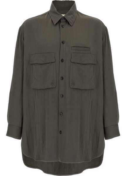 Camasi casual LEMAIRE Utility Overshirt MILITARY GREEN Barbati (BM 18078826) 1