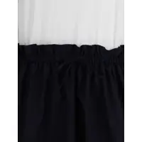 Imbracaminte Fabiana Filippi Dama - Rochii Fabiana Filippi Long Dress with appliqu skirt BIANCO OTTICO/BLU NOTTE Femei (BM 18078940) - B-mall.ro