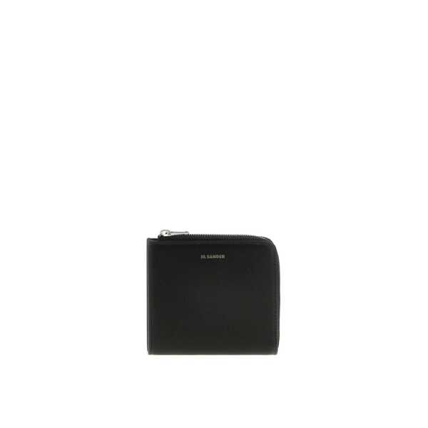Portofele Jil Sander Jil Sander Logo Nappa Wallet Black Barbati (BM 18078969) 3