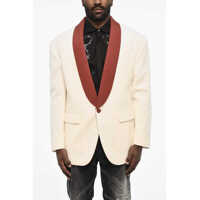 Sacouri Virgin Wool Blend 1 Buttons Blazer Barbati